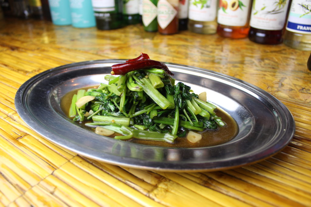 Pad Bak Bung (Thai style stir fry green vegetable)