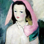 マリー・ローランサン《女性の半身像》1930年代、油彩・カンヴァス、大川美術館所蔵