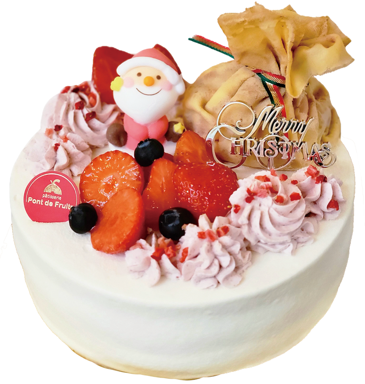 サンタの贈りもの苺ショートケーキ